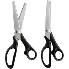 8.5" STAINLESS STEEL PINKING SHEARS TAILORING DRESSMAKING SCISSORS FABRIC SHEARS