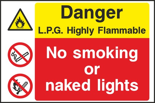 Lpg highly flammable sign - flammable,