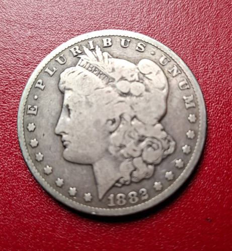 1882 morgan silver dollar - silver,