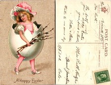 Clapsaddle Happy Easter Egg