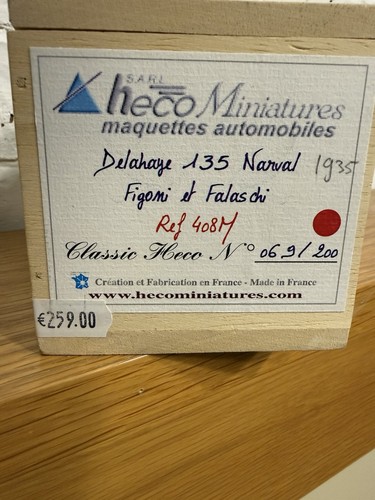 Heco miniatures delahaye - miniatures,