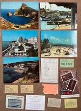 x5 POSTCARDS VINTAGE 1959