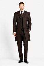 Brown Wool Stripe Prince