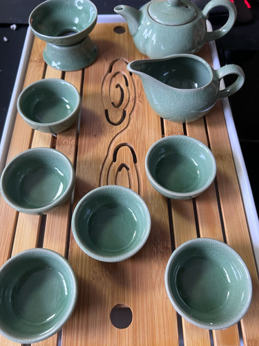Chinese gongfu tea set - set, celadon