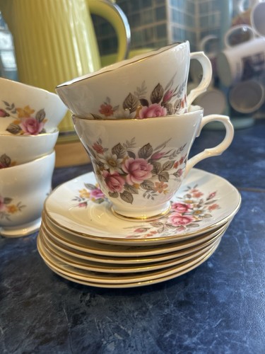 Vintage english tea set crown - set,