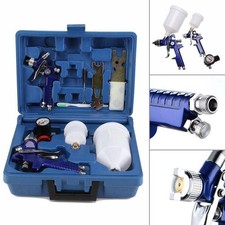 2x HVLP Spray Gun Kit Gravity