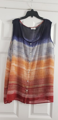 Liz claiborne sleeveless sheer - claiborne,