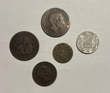 Spain 5 Old Coins Job Lot (3)