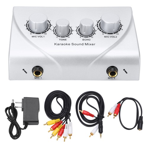 Karaoke mixer dual microphone - karaoke,