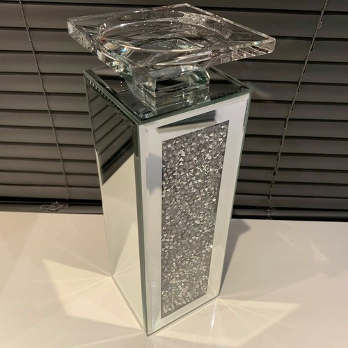 Crush diamante mirrored pillar - diamante,