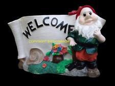 NEW DESIGN LATEX MOULD MOLD MOLDS MAKE CEMENT GARDEN GNOME WELCOME SCROLL PLAQUE