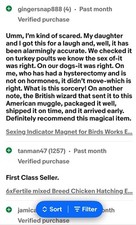 Fertility,Gender,Sexing,Tester For Birds, Hatching Eggs/Chicks Works Every Time✅