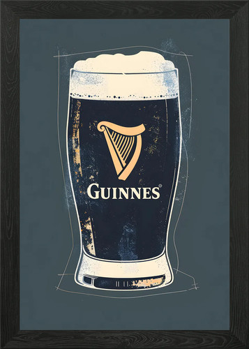 Guinness framed wall art - guinness,