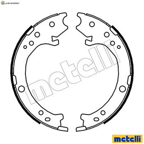 Brake shoe set - brake,