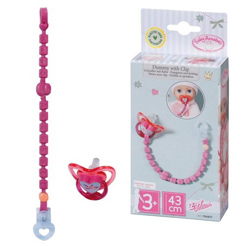 Baby annabell dummy with clip - baby,