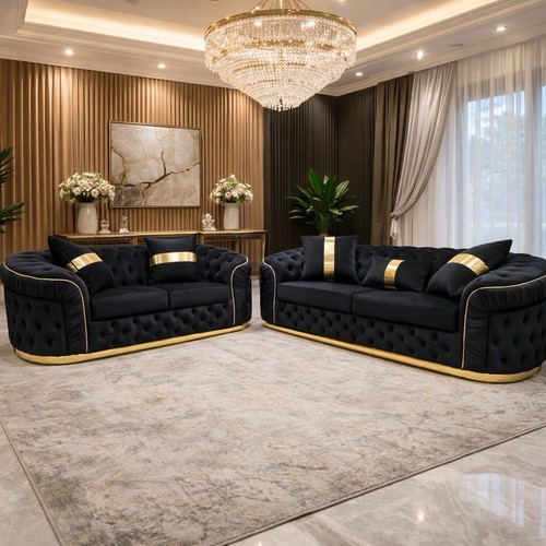 Genova grey velvet sofa - genova,
