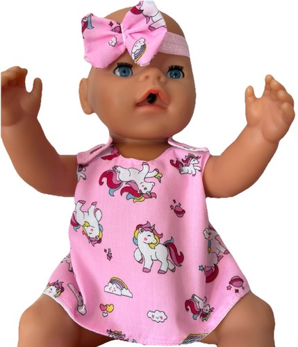 New unicorns dolls dress - dolls, &bow