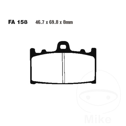 Ebc brake pads sintered - brake,