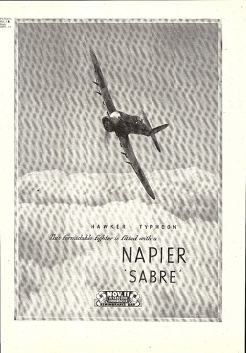 Ww2 hawker typhoon - ww2, napier