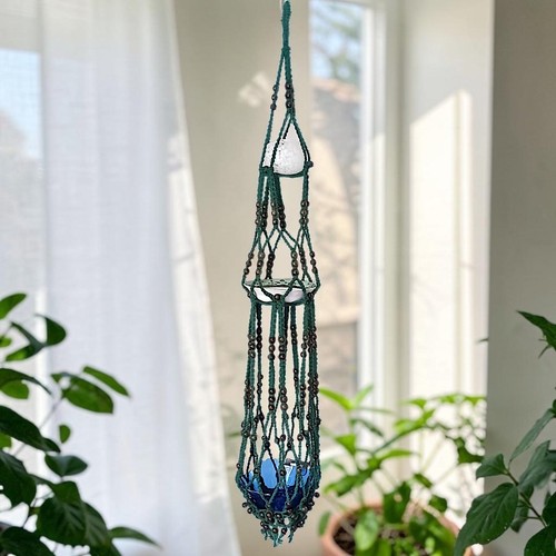 Vtg macrame plant - vtg,