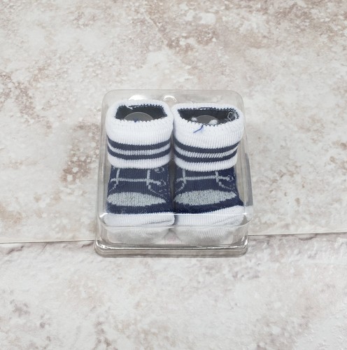 Blue baby booties - baby,