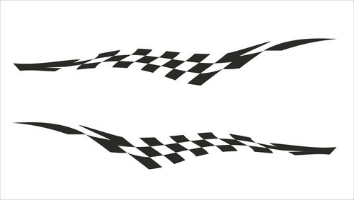 Chequered flag vinyl - flag, stickers
