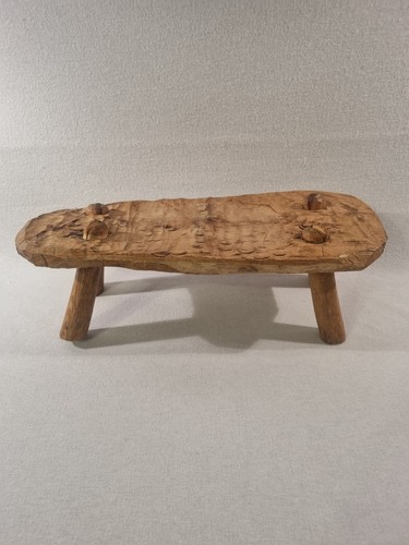 Handmade rustic solid oak low - handmade,