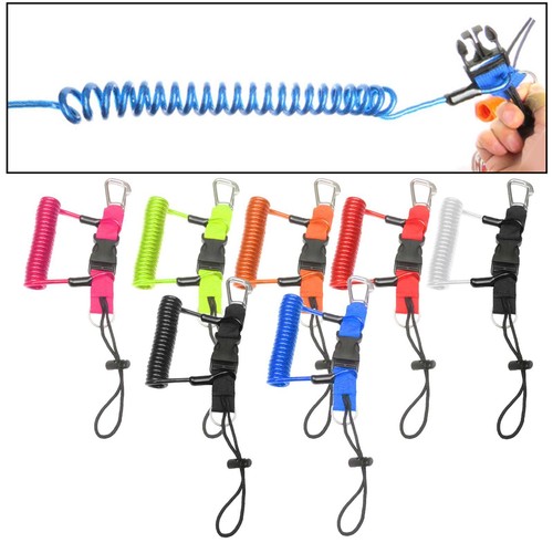Scuba dive coil - coil, lanyard