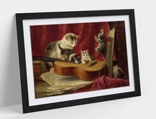 HENRIETTE RONNER KNIP, MAKING MUSIC -FRAMED ART POSTER PIC PRINT 4 SIZES