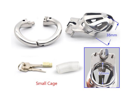 Chastity cage bird metal ring - chastity,
