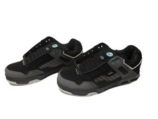 DVS Enduro Heir Mens Skate Shoes Size 10.5 Black Grey Turquoise Stash Pocket NEW