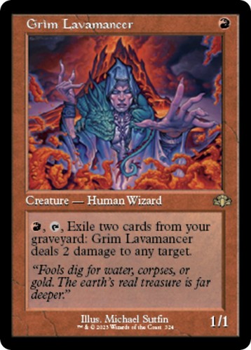 Grim lavamancer - lavamancer, (retro