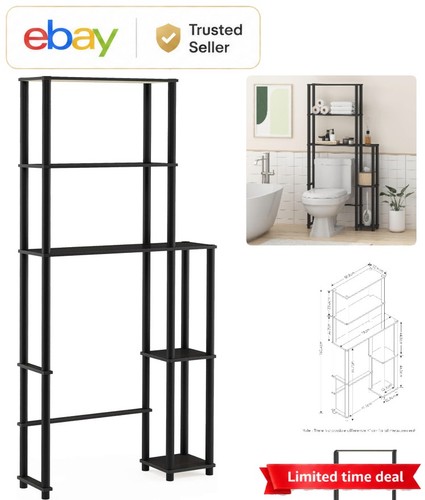 Espresso shelf over toilet - 5,