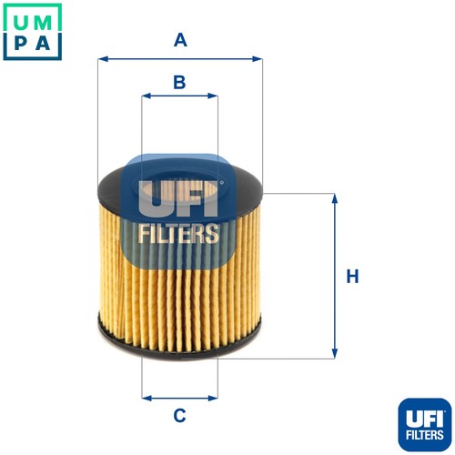 Oil filter 116 for - filter, 25.116.00