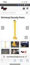 Security Post Parking Bollard Safety Cone Driveway Barrier
