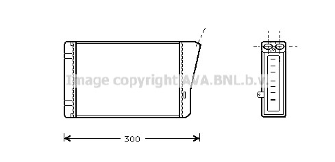 Heat exchanger interior - heat,