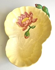 Carlton Ware Bowl vintage yellow Water Lily Design- Made In England, 1939/1940