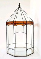 LARGE VINTAGE TERRARIUM LEADED