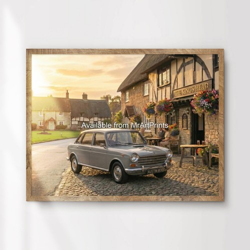 Austin 1800 car poster 1960s - austin,