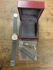 Georg Jensen 1346 Thorup & Bonderup 18kt Gold Watch On Titanium Strap 