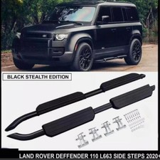 Running Board Side Steps Black Edition For Land Rover Defender 110 L663 2020+