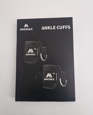 Black Cable Pulley Attachment D Ring Ankle Strap Fitnes Gym Cuffs Weightlifting 