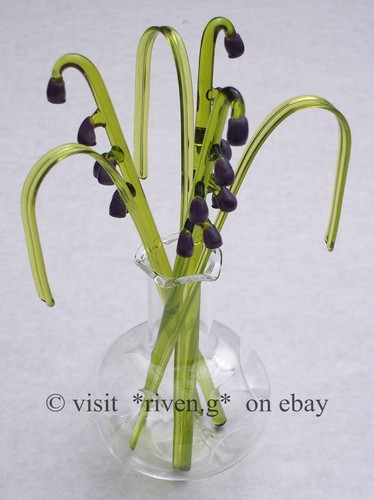 Lavender glass ornament - glass,