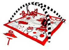 LADIDA Space Baby Play Mat Playmat Gym Rockets Spaceships 5 Activity Toy 026