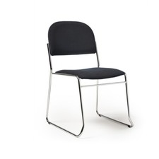 Skid stacking chair with