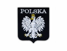 Polish coat of arms (white eagle) - Poland Patch/Badge Embroidered
