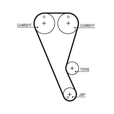 Gates timing belt - cambelt, 103