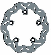 Braking rear brake disc wave