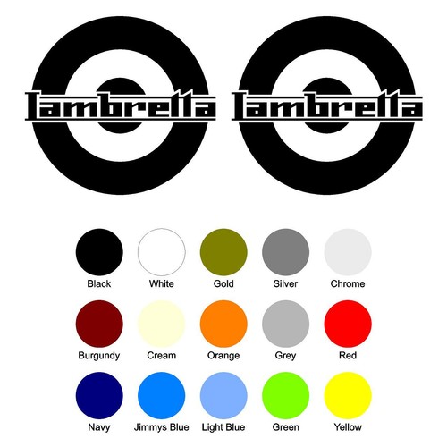 Lambretta roundel stickers - lambretta,