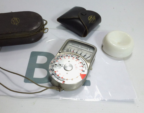 Weston exposure meter with - v,